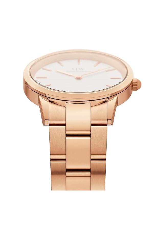 Daniel Wellington Iconic Analogue Round White Dial Water Resistant Unisex's Watch