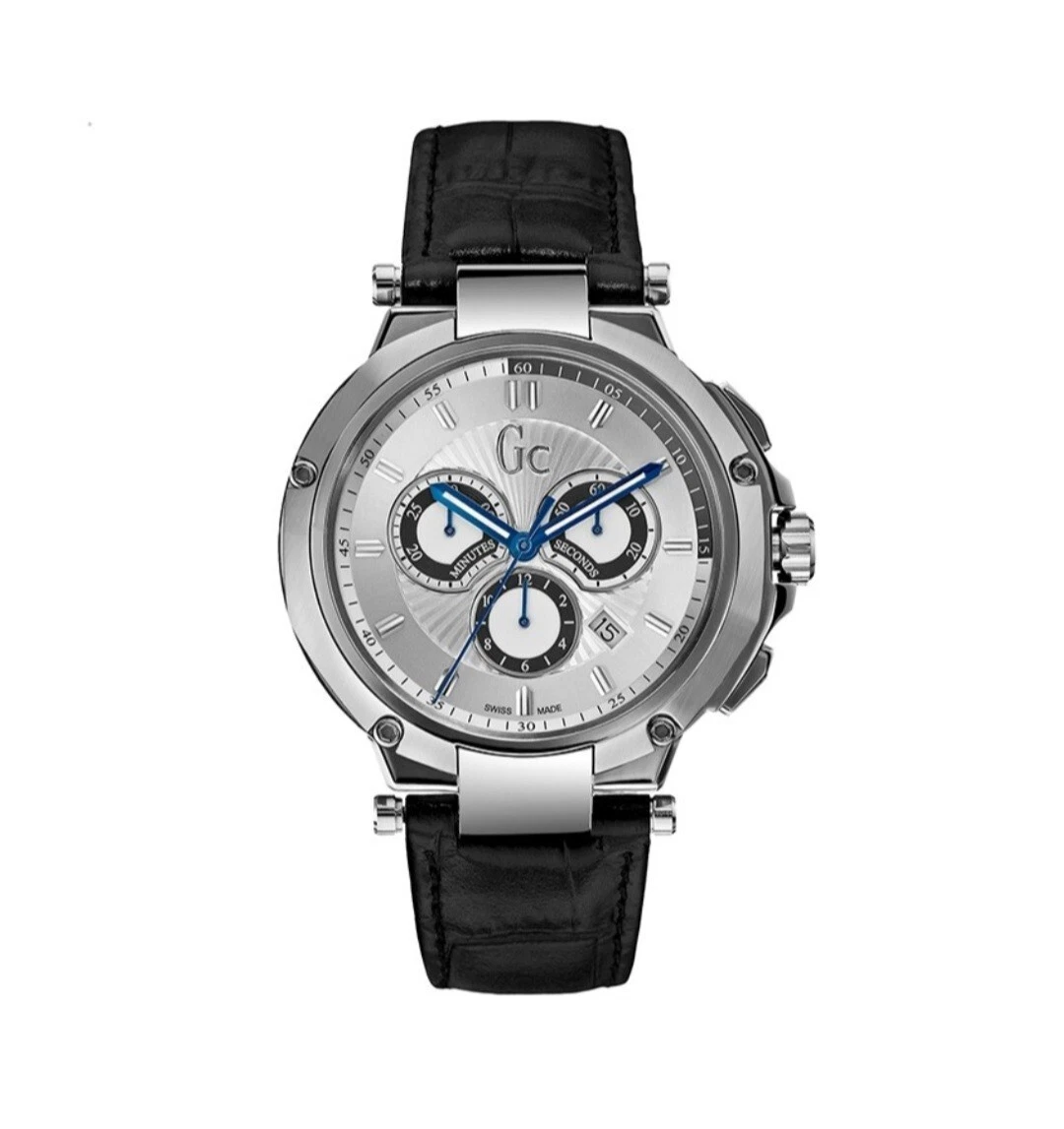 GC-4 Executive 43mm Black Leather Strap Men's Watch X66009G1S