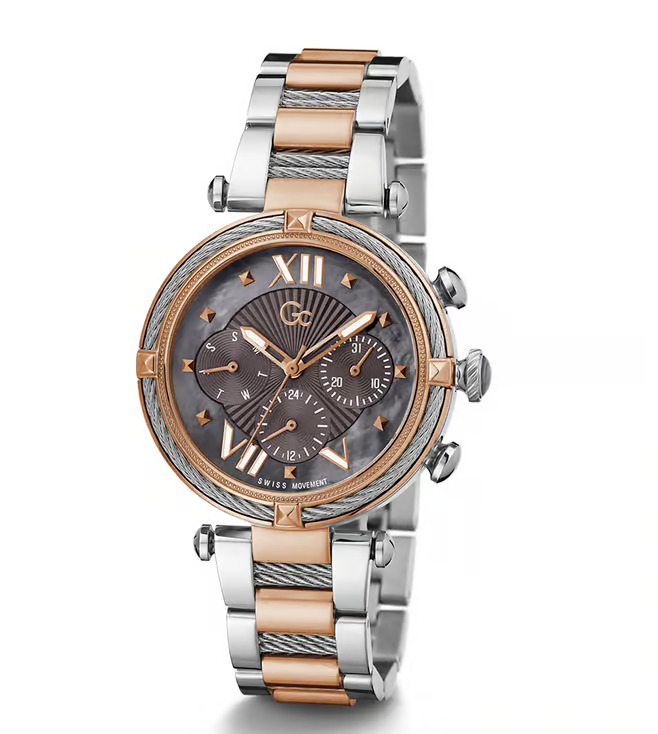 GC CableChic Grey Round Dial Analog Women Watch Y16015L5MF