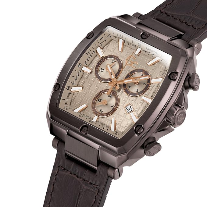 GC Tonneau 44mm Beige Dial Analog Men Watch