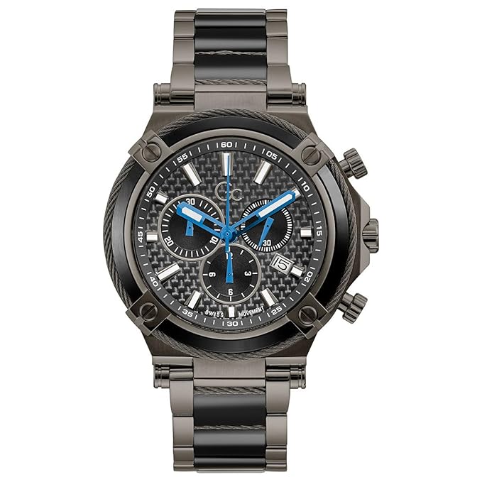 GC Sport Chic Collection Black Dial Swiss Movement Men's Watch