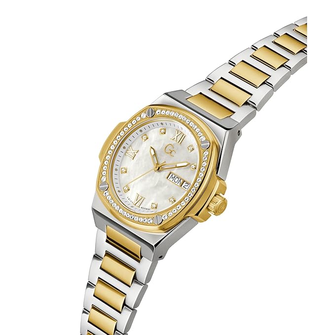 GC Analog White Dial Women's Watch