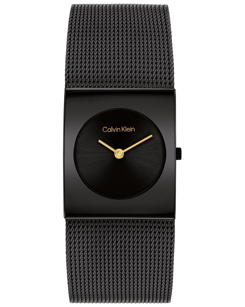 Ck Pulse Women Quartz Black Dial Analog Mesh Watch