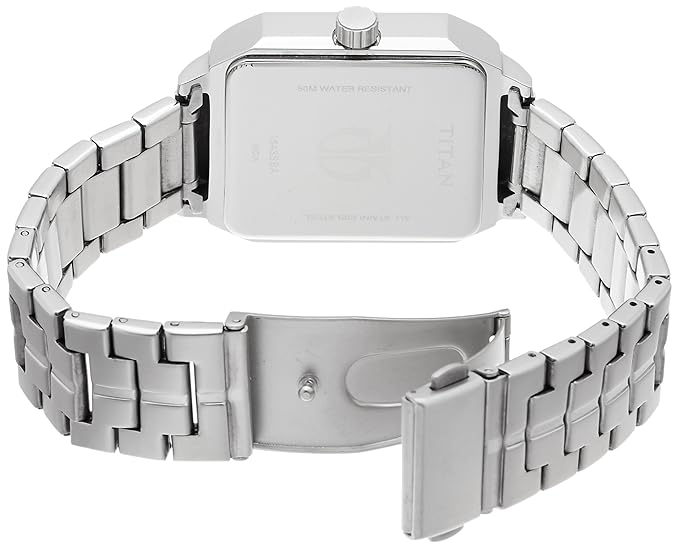 Titan Quartz Multifunction Grey Dial Stainless Steel Strap Watch for Men