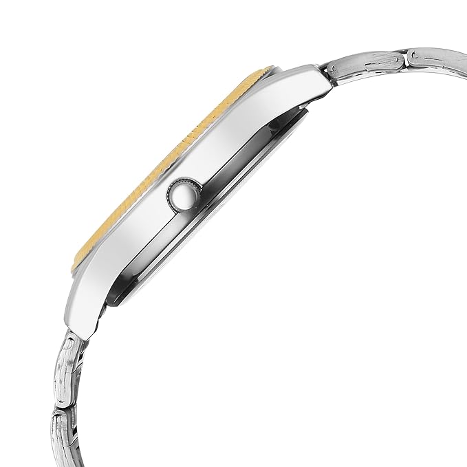 Titan Karishma Wedding Edit Analog with Brown Dial Dual-Tone Yellow Gold and Stainless Steel Strap Watch for Men