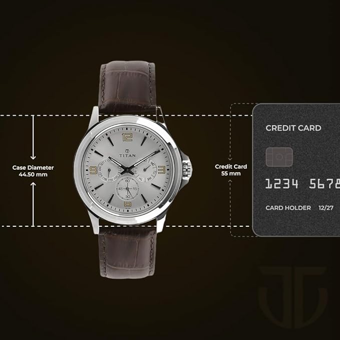 Titan Analog Silver Dial Men's Watch