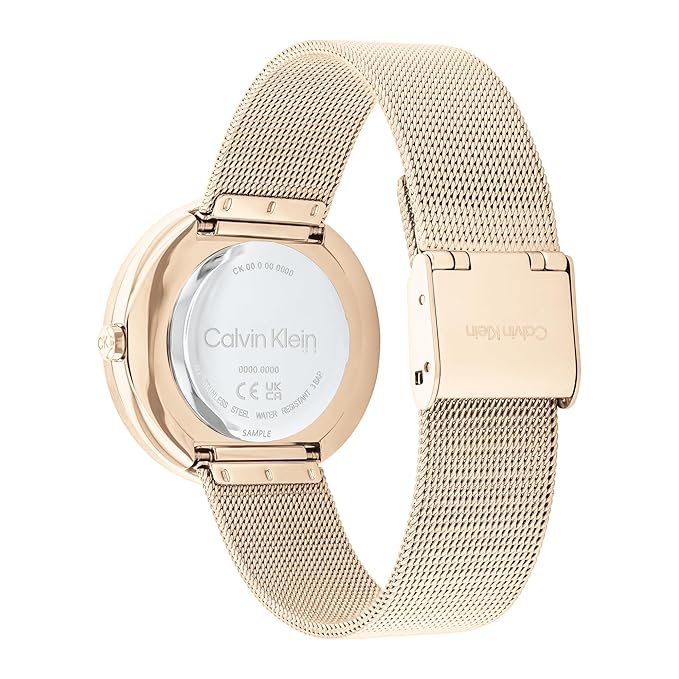 Calvin Klein Twisted Bezel Analog Black Dial Women's Watch