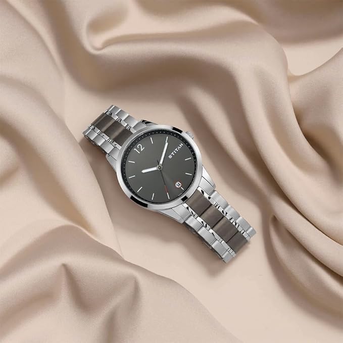 Titan Neo Analog Grey Dial Men's Watch