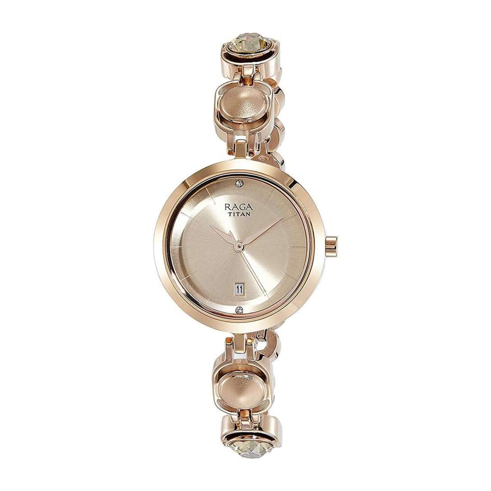 Titan Raga Viva Analog Rose Gold Dial Women's Watch