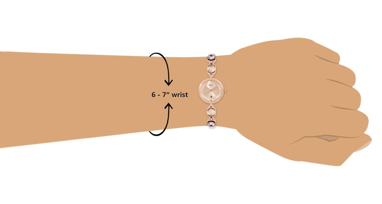 Titan Raga Viva Analog Rose Gold Dial Women's Watch