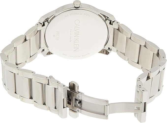 Calvin Klein K2G22146 Men's City, 2 Hands, Silver, Dial Color - Silver, Wristwatch Quartz, new arrival, classic
