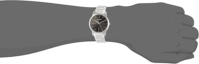 Calvin Klein K2G2G1Z3 City Swiss Made Black Dial Men's Steel Watch