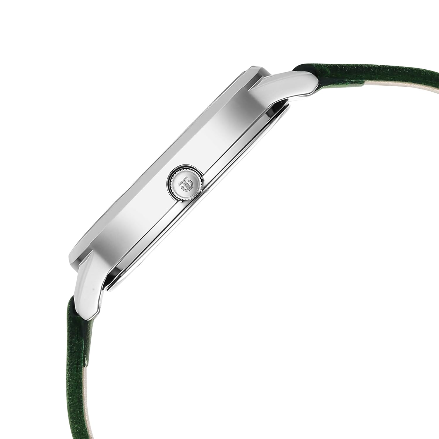 Titan Neo Quartz Analog Green Dial Leather Strap Watch For Women