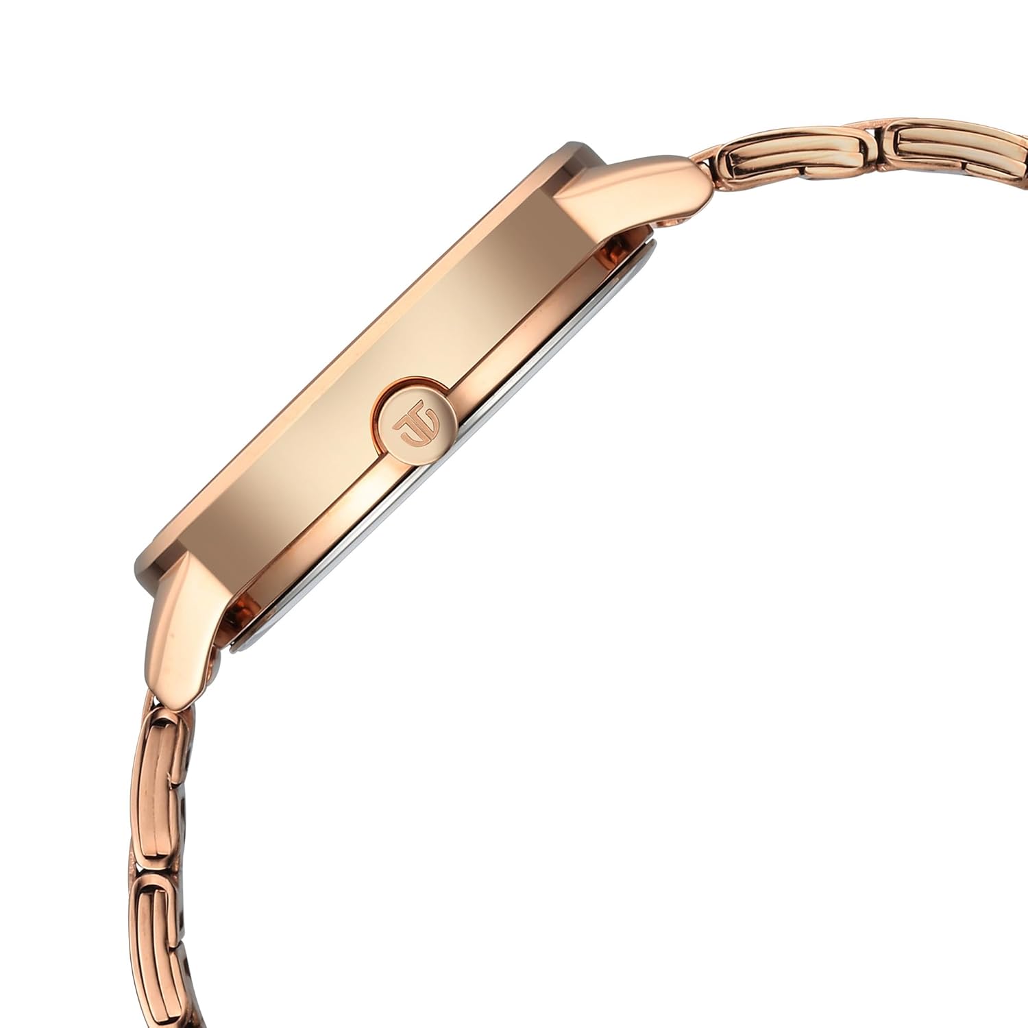 Titan Razzle Dazzle Quartz Analog Rose Gold Dial Stainless Steel Strap Watch For Women