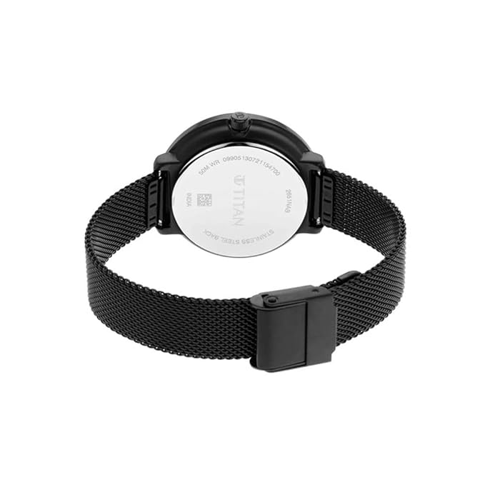 Titan Women's Svelte Green: Multi-Function Watch with Metal Strap