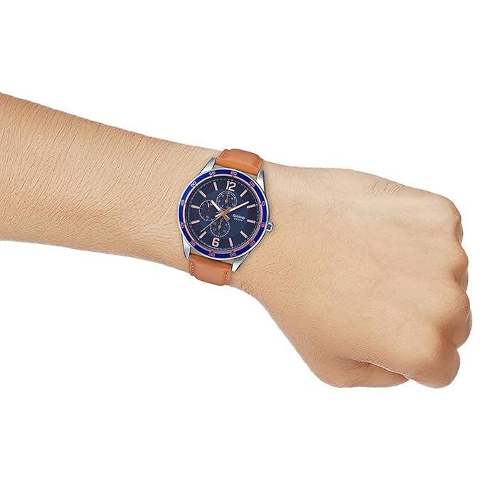 Casio ENTICER MEN Analog Blue Dial Men's Watch - MTP-E319L-2BVDF