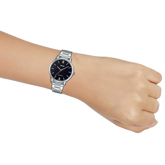 Casio Enticer Analog Black Dial Women's Watch - LTP-VT01D-1BUDF