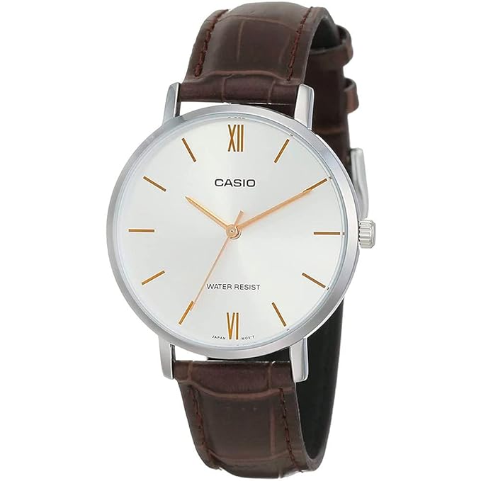 Casio Analog Silver Dial Women's Watch-LTP-VT01L-7B2UDF
