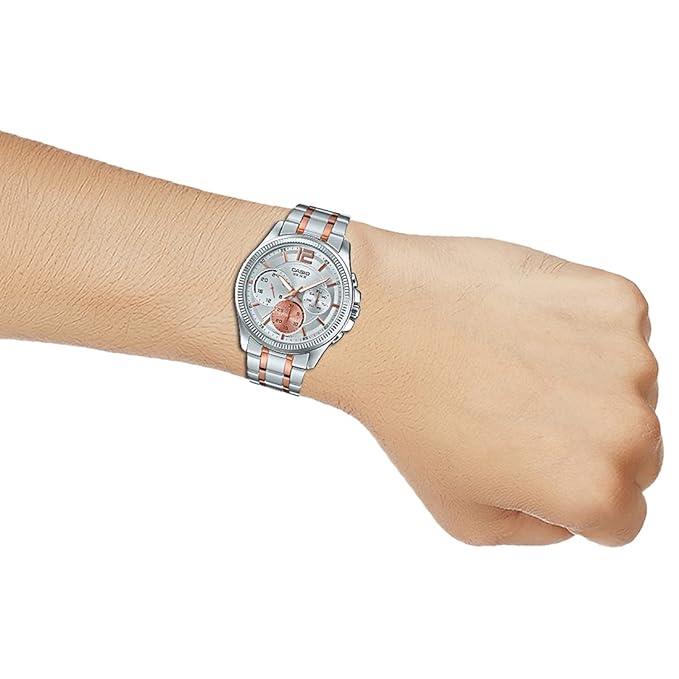 Casio Analog Silver Dial Men's Watch-MTP-E305HRG-7AVIF