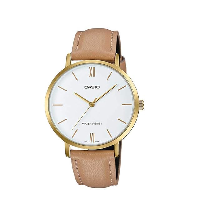 Casio Enticer Analog White Dial Women's Watch - LTP-VT01GL-7BUDF