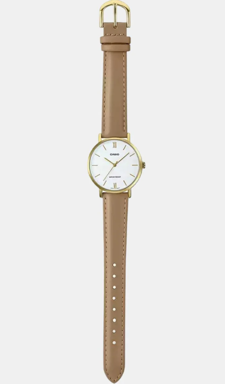 Casio Enticer Analog White Dial Women's Watch - LTP-VT01GL-7BUDF