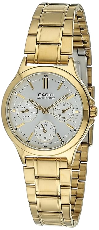 Casio Enticer Ladies Analog White Dial Women LTP-V300G-7AUDF