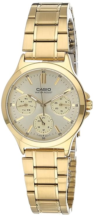 Casio Enticer Ladies Analog Gold Dial Women's LTP-V300G-9AUDF