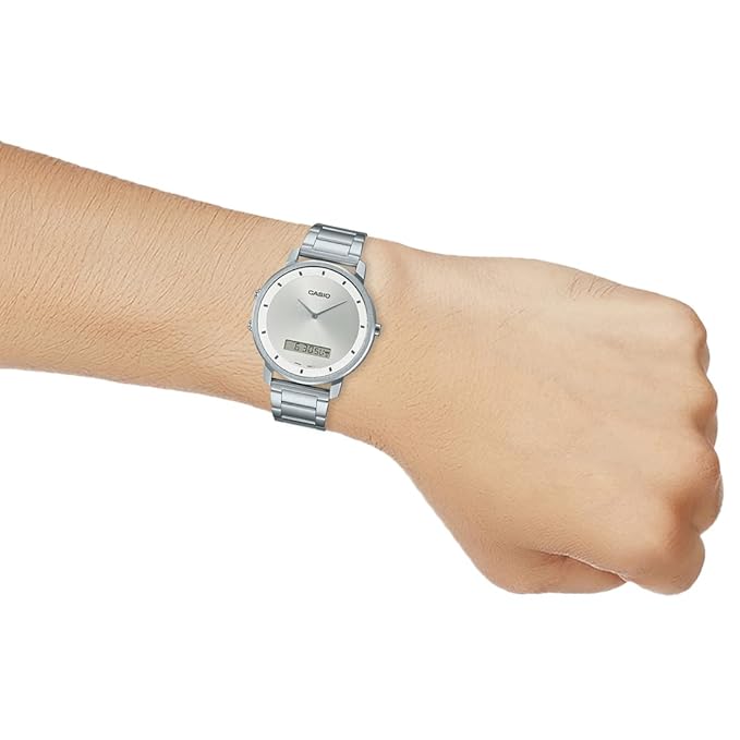 Casio Enticer Men Analog-Digital White Dial Men MTP-B200D-7EDF
