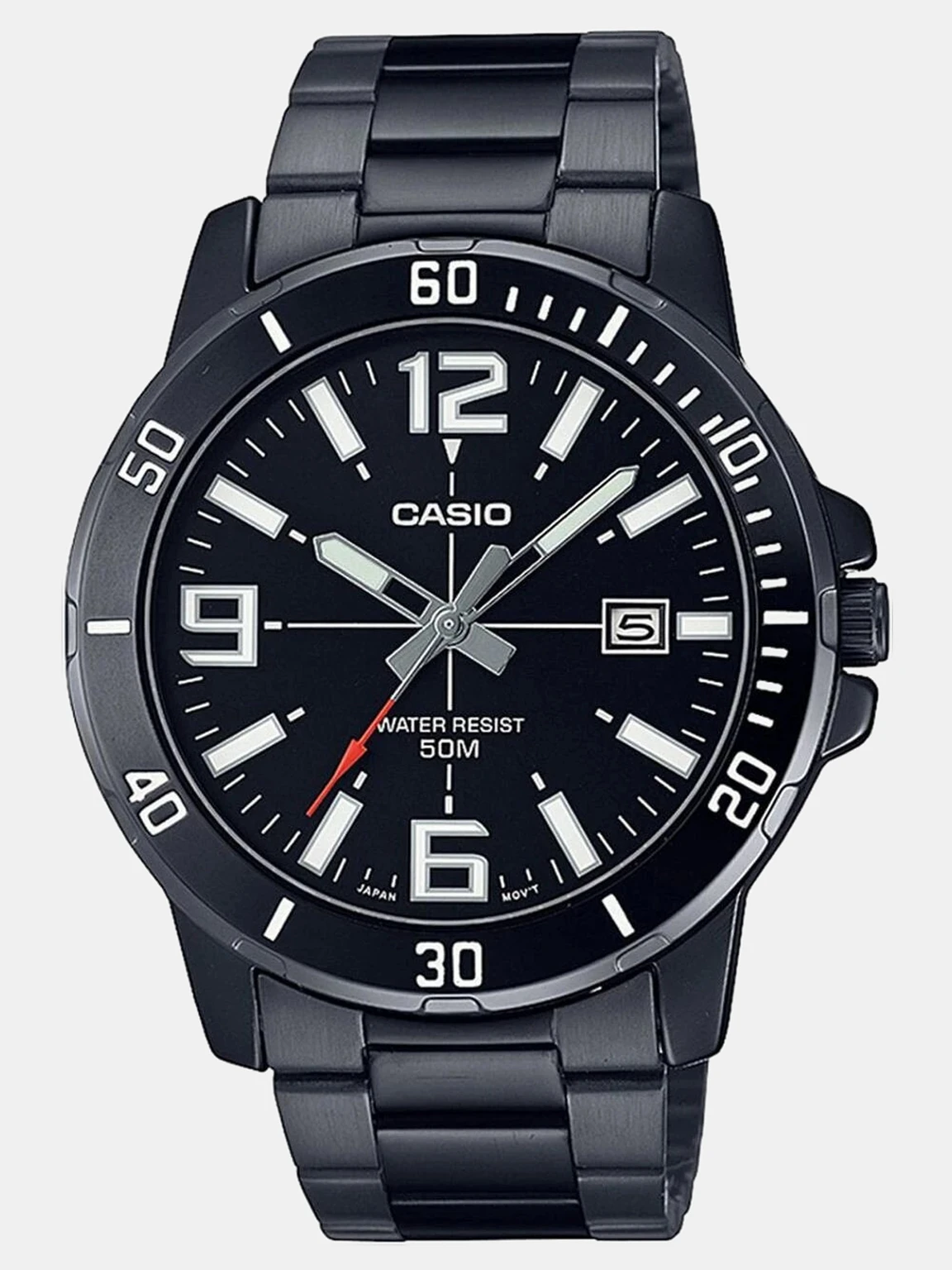Casio Enticer Men Analog Black Dial Men MTP-VD01B-1BVUDF