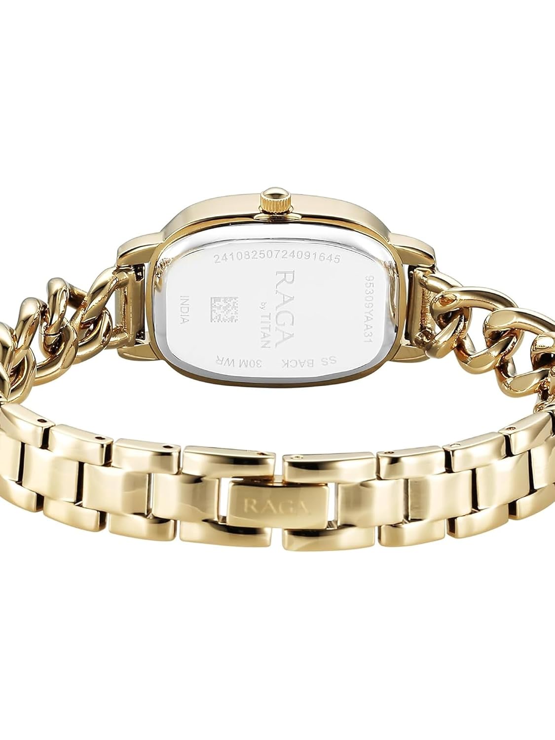 Titan Raga Showstopper Quartz Analog Silver Dial Metal Strap Watch For Women