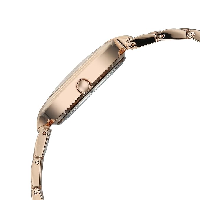 Titan Raga Showstopper Quartz Analog White Dial Rose Gold Metal Strap Watch For Women