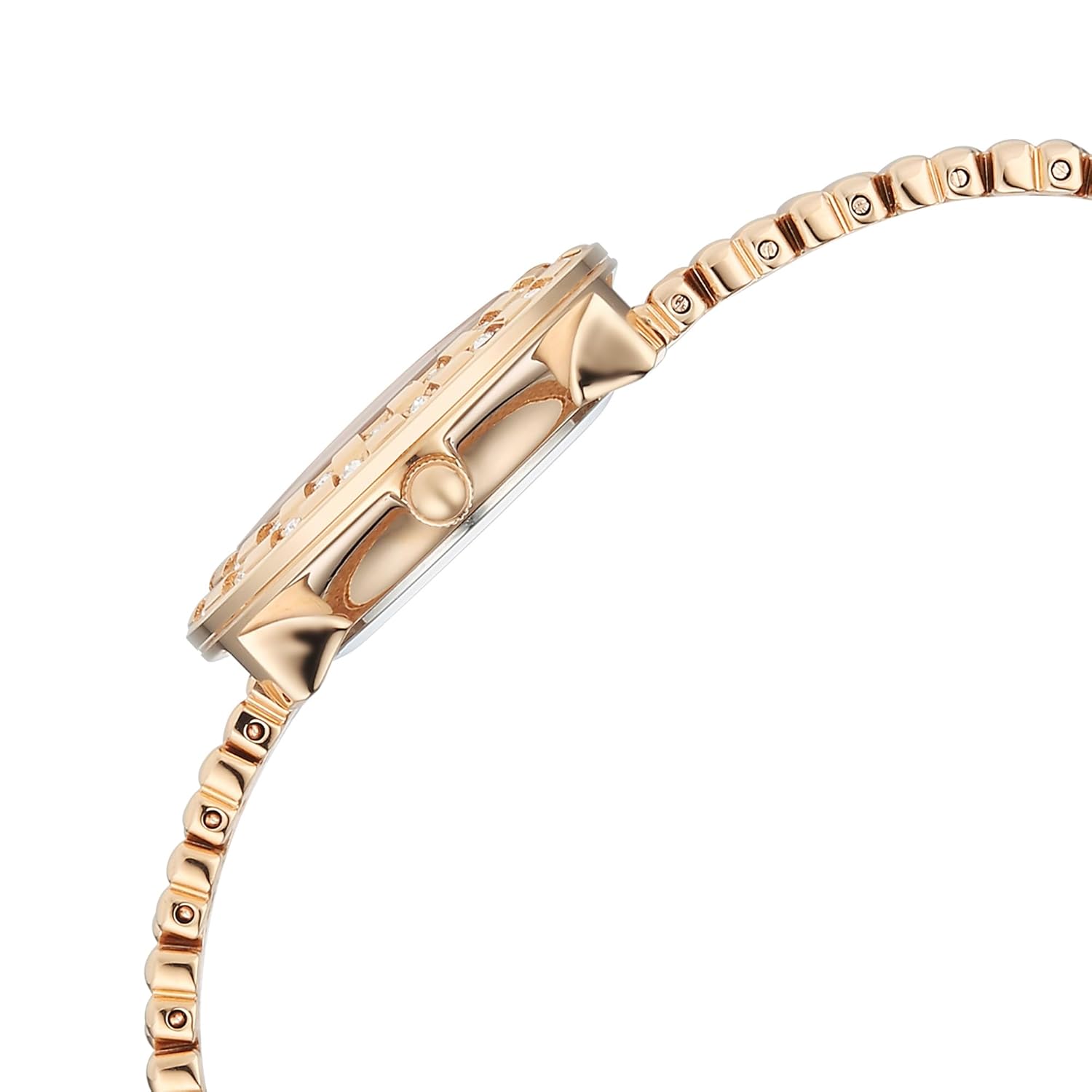 Titan Raga Showstopper Quartz Analog Rose Gold Dial Metal Strap Watch For Women