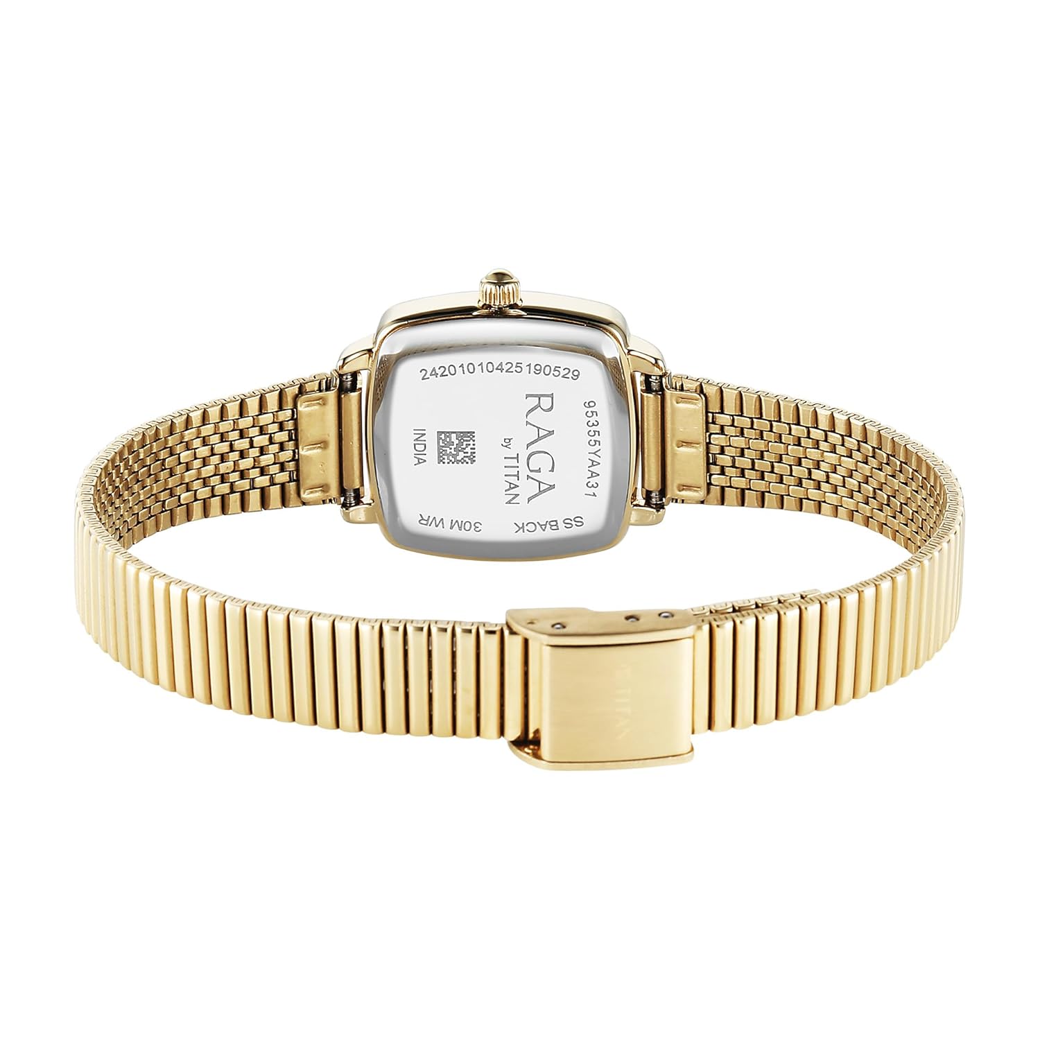 Titan Raga Showstopper Quartz Analog Champagne Dial Metal Strap Watch For Women