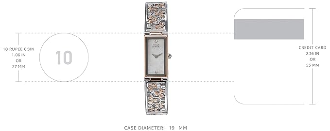 Titan Raga Weaves Mother of Pearl Dial Analog Stainless Steel Strap Watch for Women