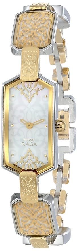 Titan Quartz Analog Mother Of Pearl Dial Watch for Women