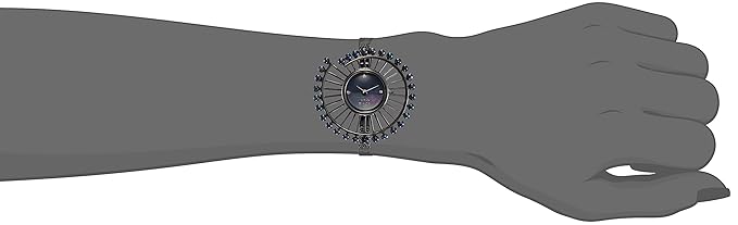 Titan Raga Black Dial Women Watch With Bimetal Strap