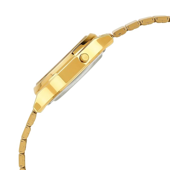 Casio Unisex Vintage LA700WEG-9ADF Gold Digital Dial Gold Stainless Steel Band