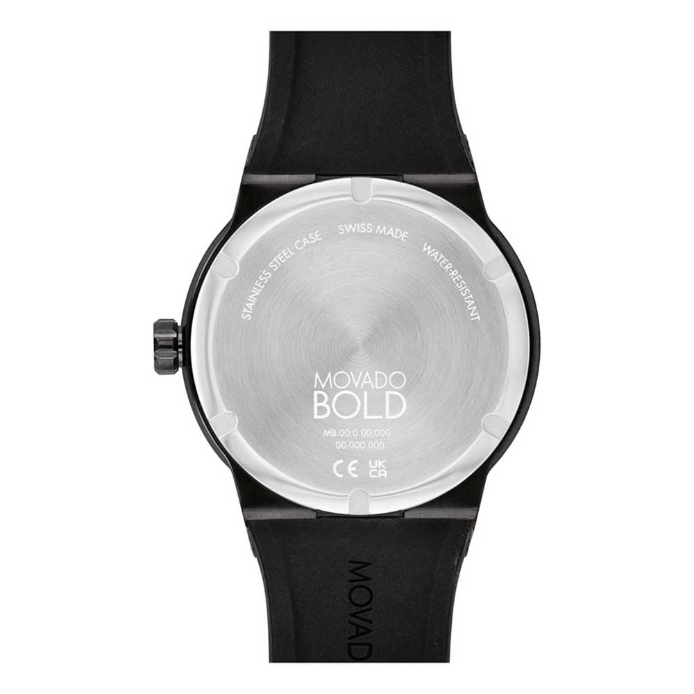 Movado Men Bold Quartz Black Round Dialen's Analogue Watch