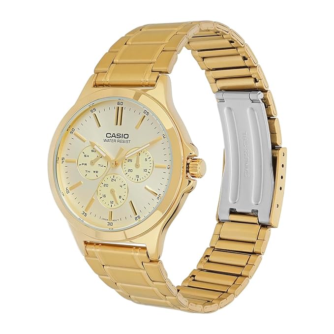 Casio Enticer Men Analog Gold Dial Men MTP-V300G-9AUDF