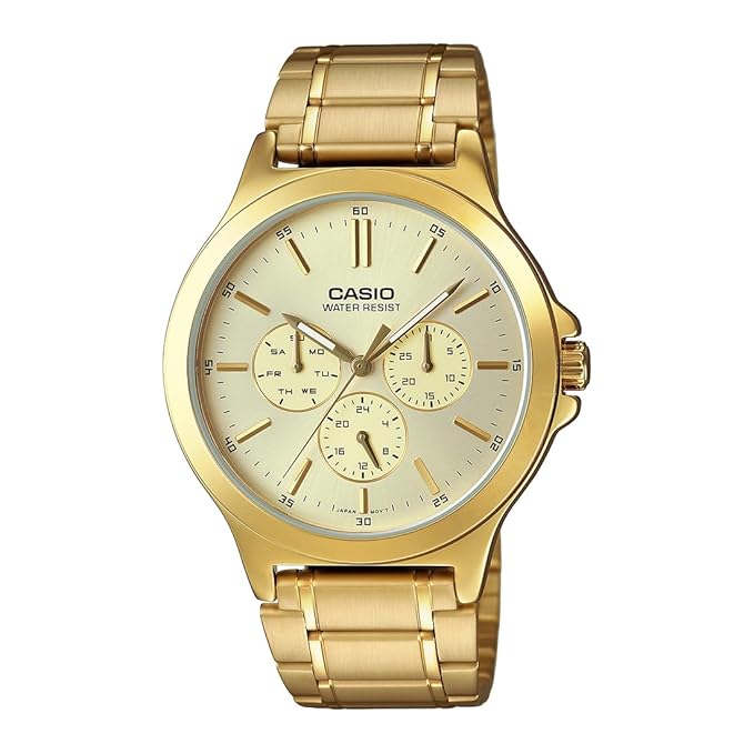 Casio Enticer Men Analog Gold Dial Men MTP-V300G-9AUDF
