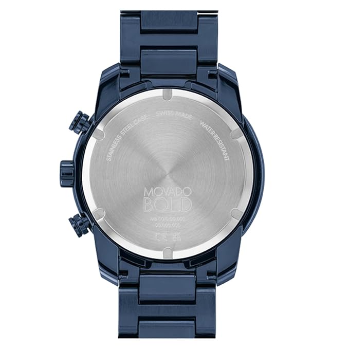 Movado Bold Chronograph Blue Round Dial Men's Watch