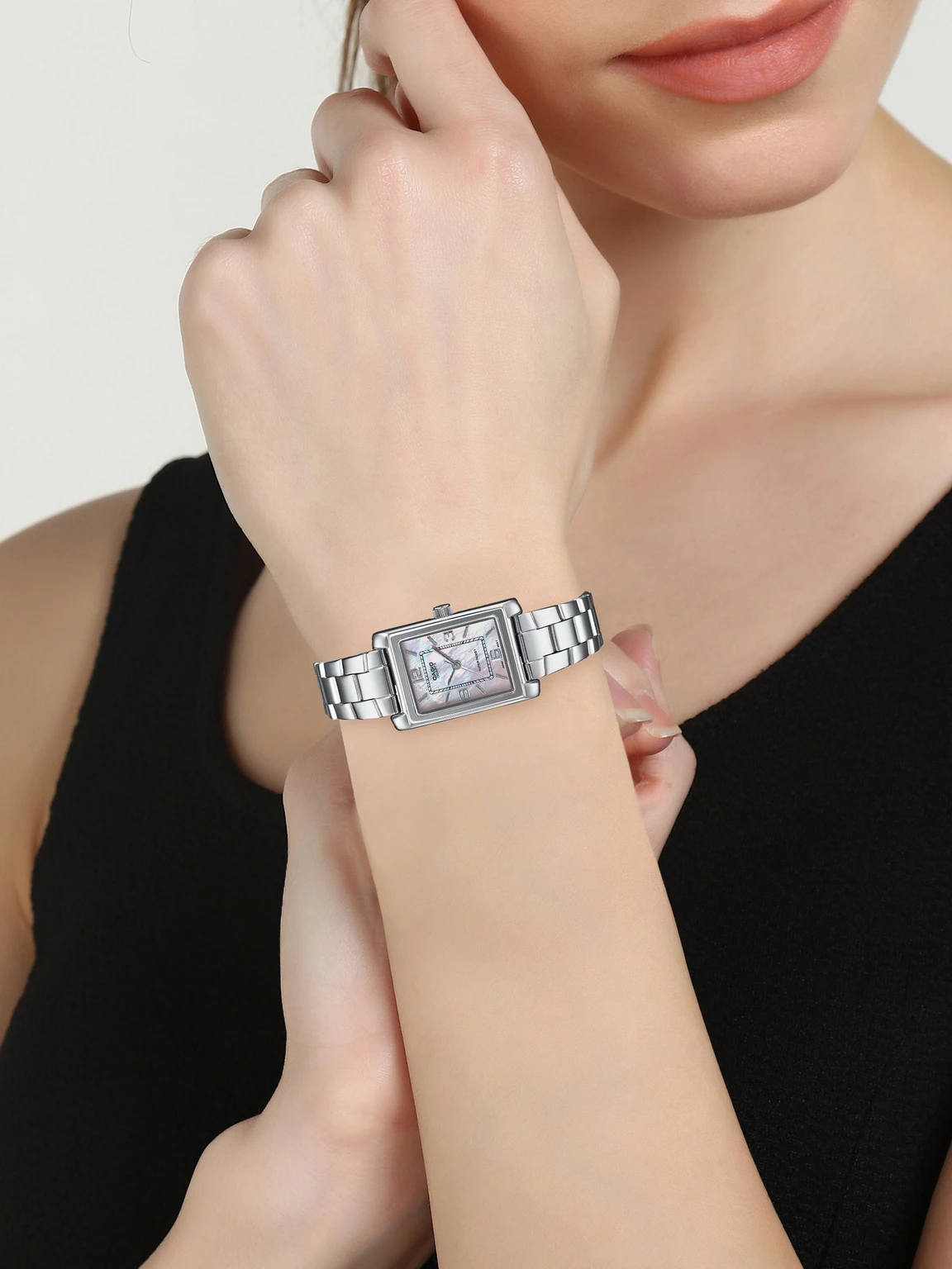 Casio Enticer Ladies LTP-1234DS-4ADF Analog Silver Dial Women