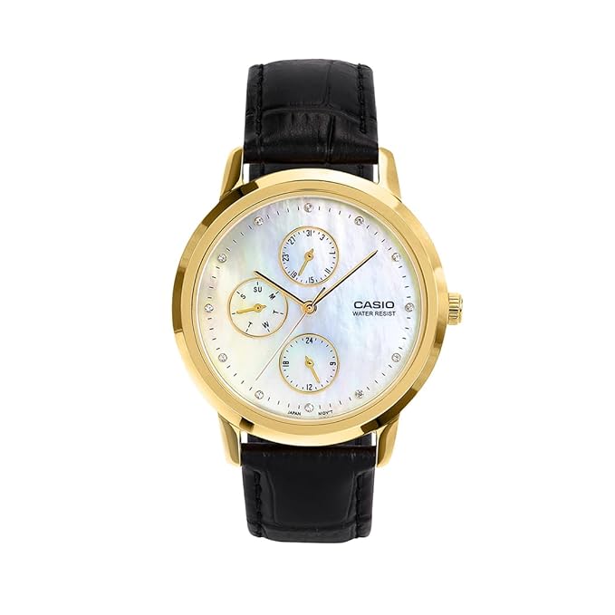 Casio Enticer Ladies LTP-SN6KGSL-7A Analog White Dial Watch