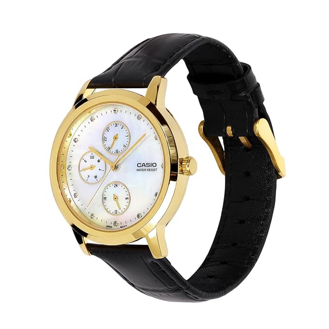 Casio Enticer Ladies LTP-SN6KGSL-7A Analog White Dial Watch