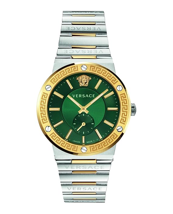 Versace Greca Logo-Vi 41 mm Green Dial Men Analog Watch