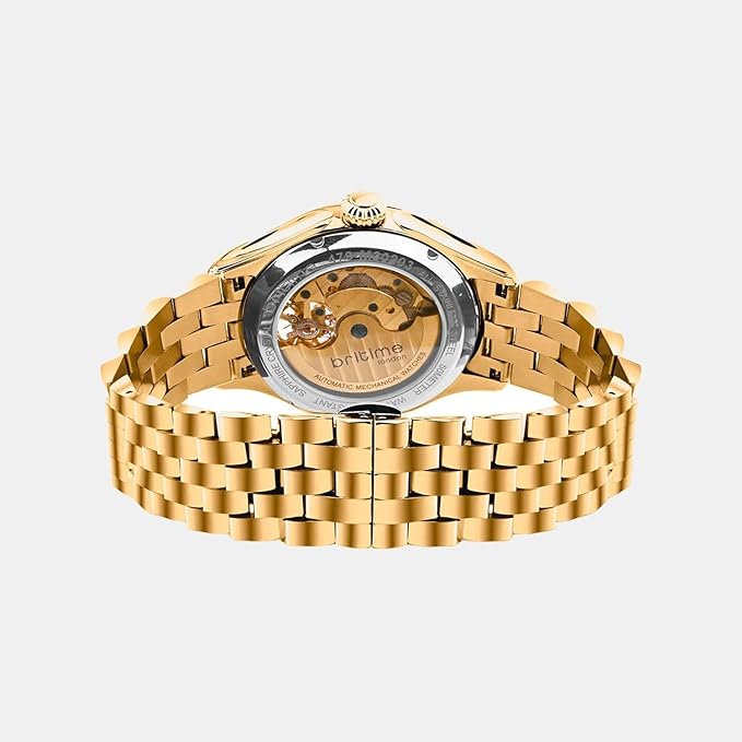 Men Automatic Silver Dial Analog Metal Watch