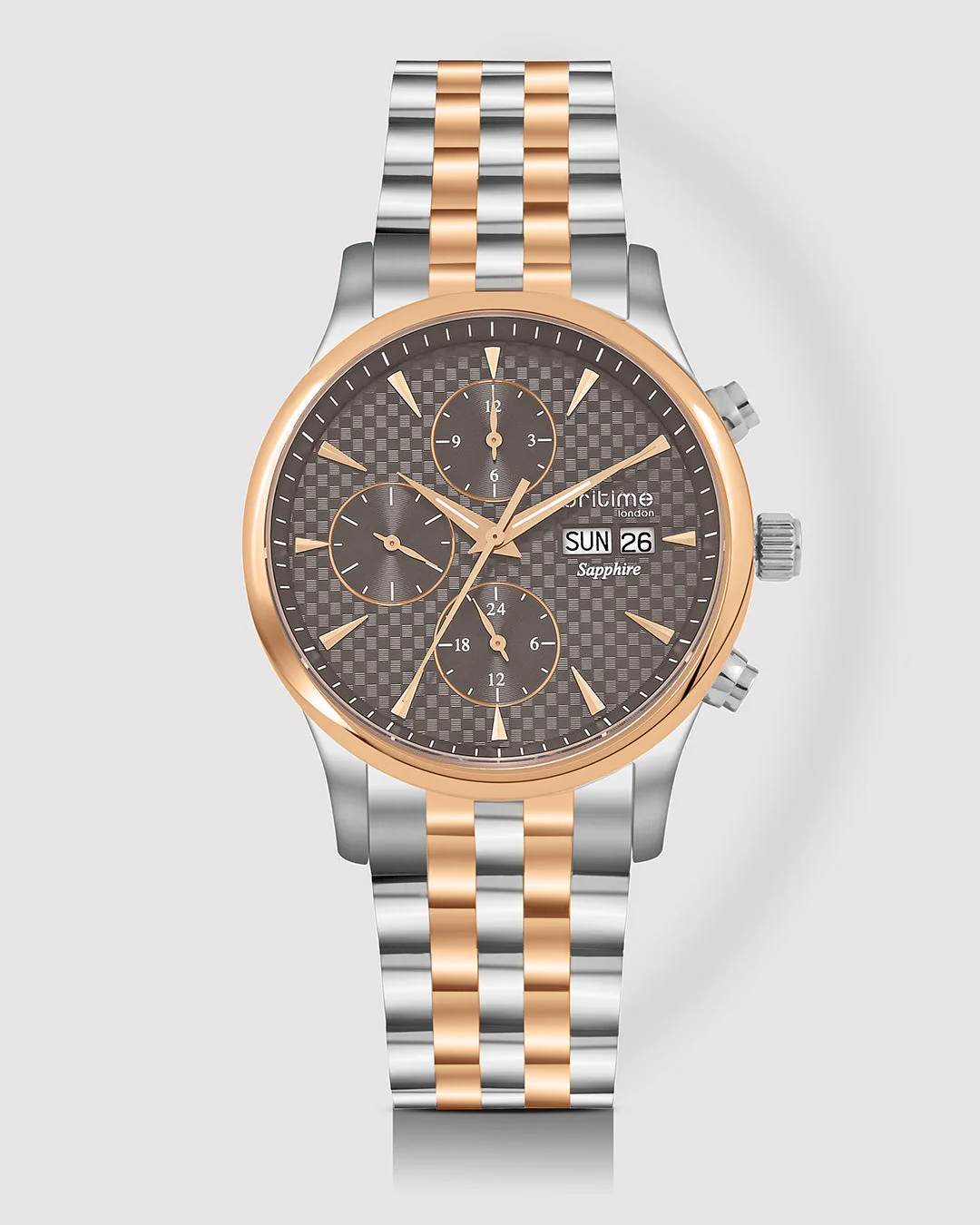 Magna Men Multi-Function Brown Dial Analog Stainless Steel Watch
