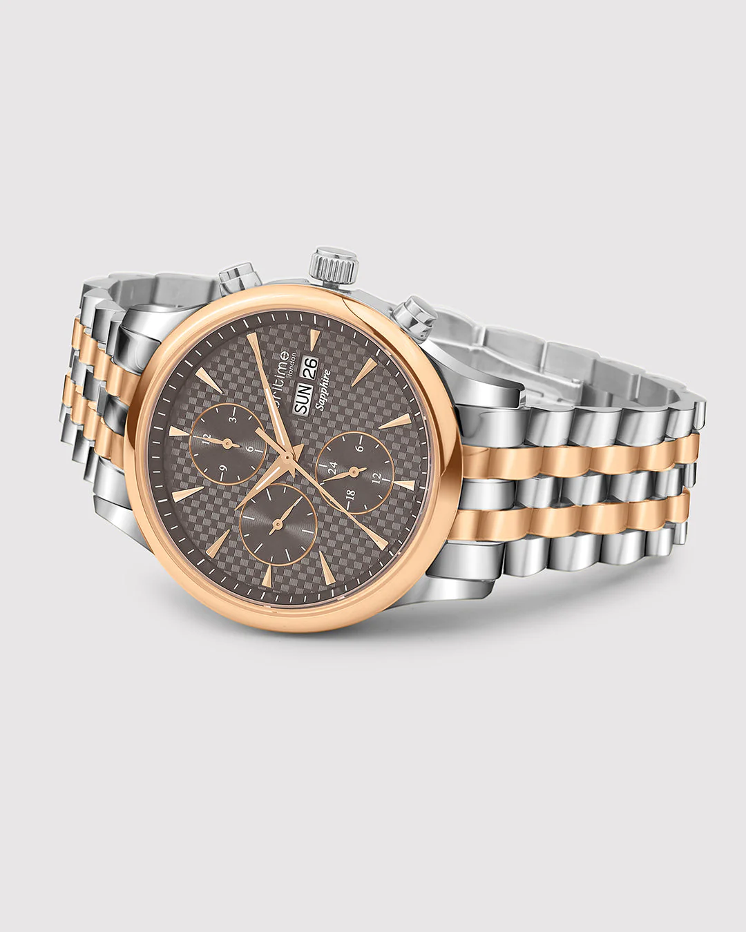 Magna Men Multi-Function Brown Dial Analog Stainless Steel Watch