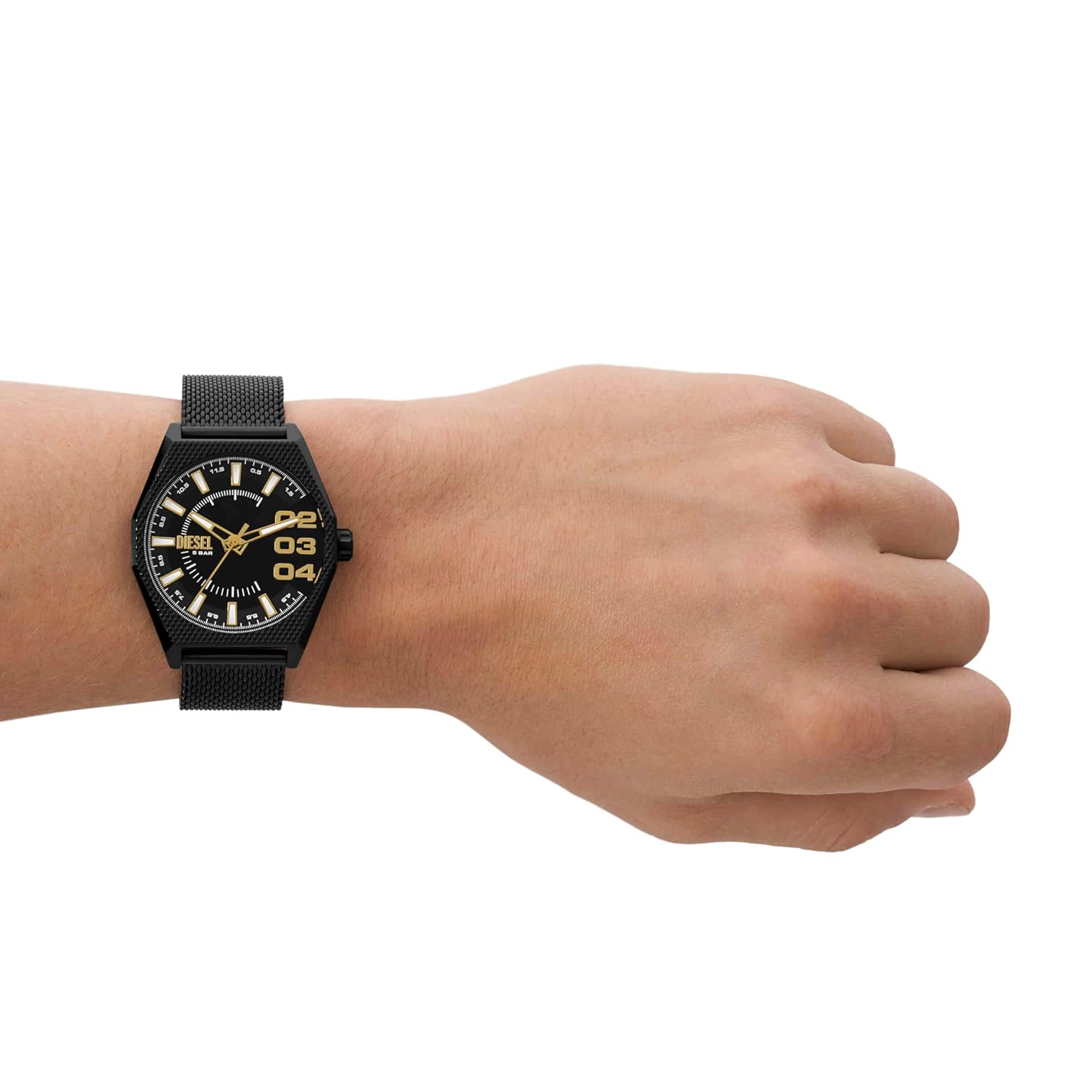 Diesel Stainless Steel Analog Black Dial Men Watch,BLACK BAND
