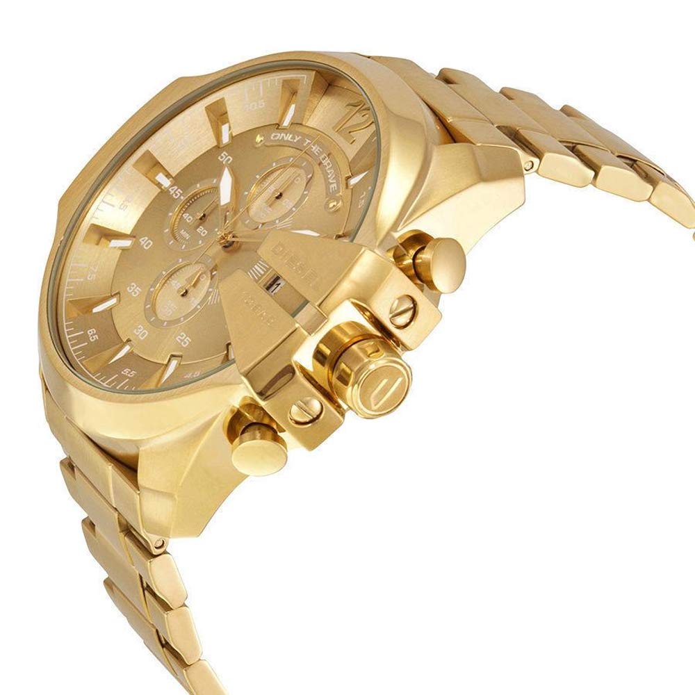 Diesel Men's Gold Stainless-Steel Plated Japanese Quartz Fashion Watch